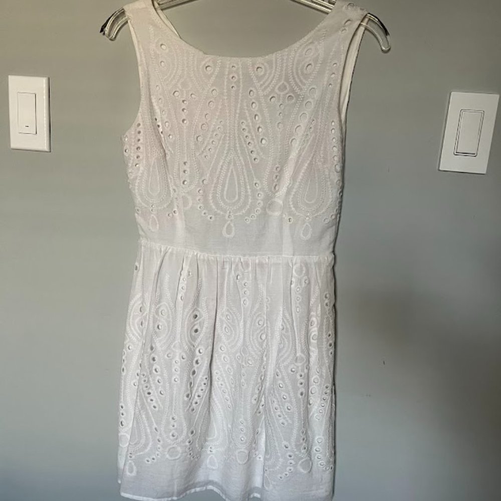 Forever 21 | Embroidered Dress | Open Back |  White | S